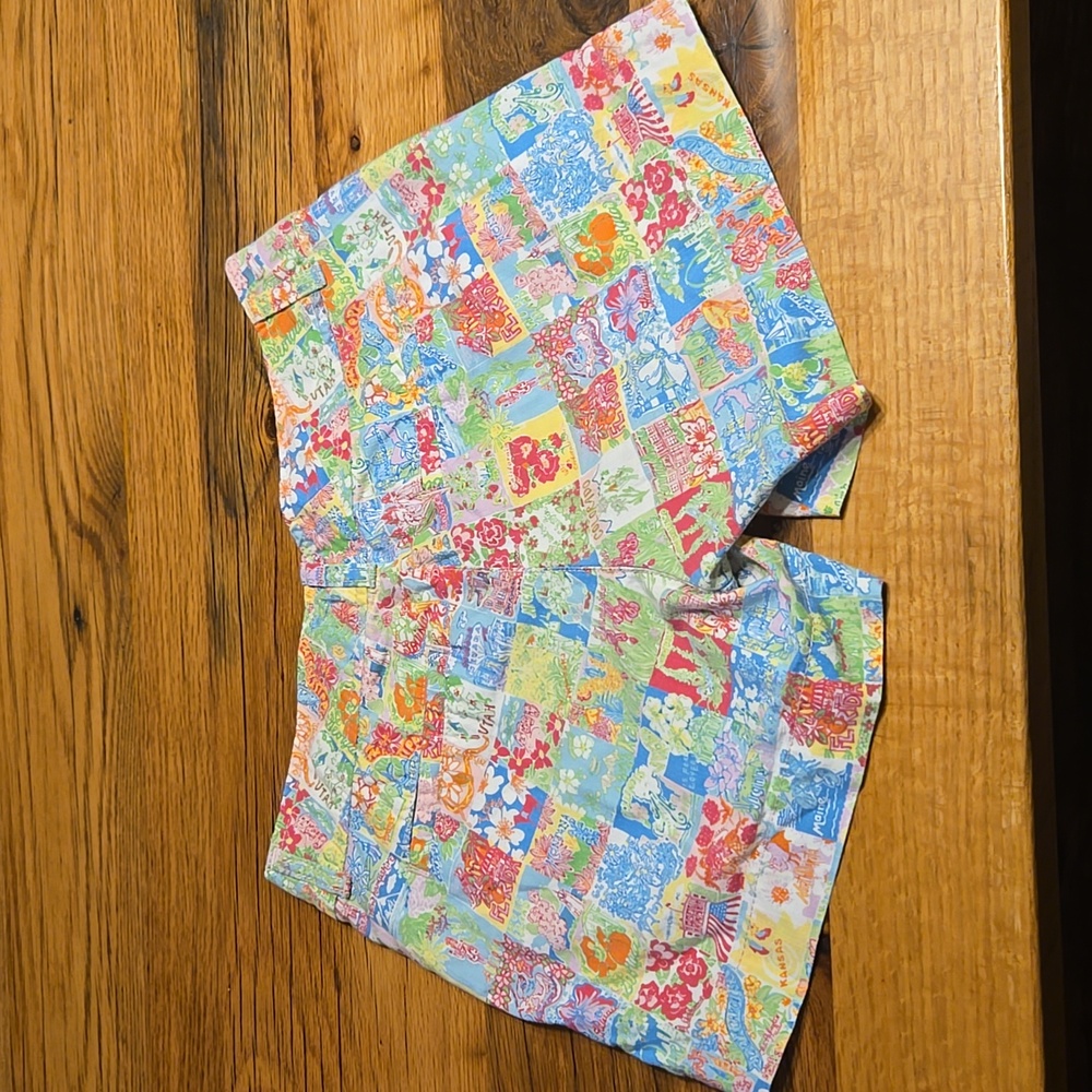 Lilly Pulitzer Multicolor Patchwork Women's Short… - image 2